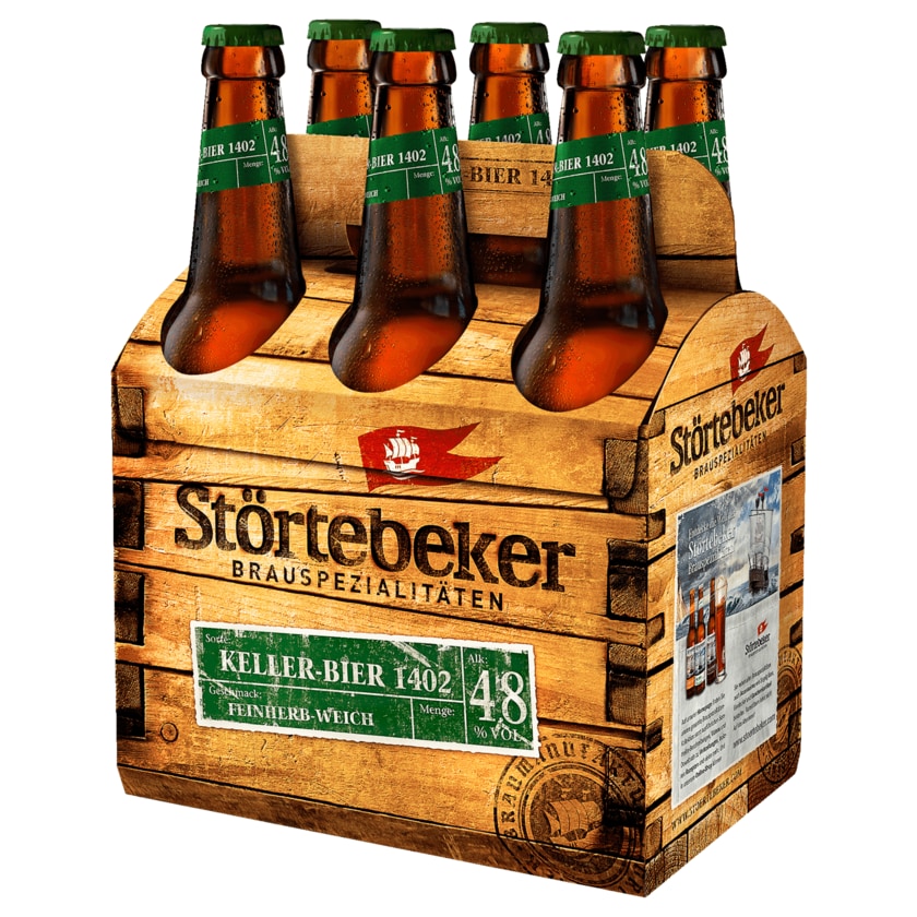 Störtebeker Bio Keller-Bier 1402 6x0,5l